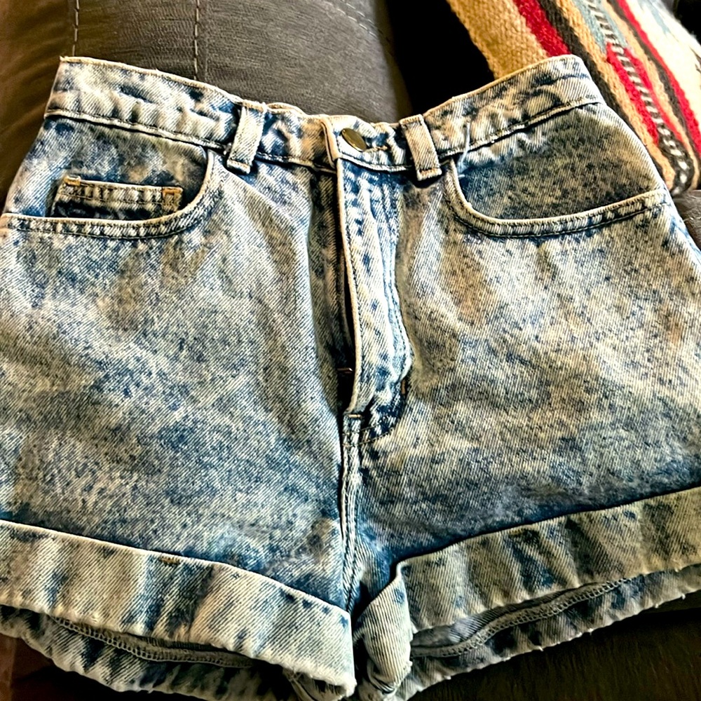 American Apparel acid wash shorts